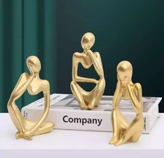 3 Pcs Thinker Statues