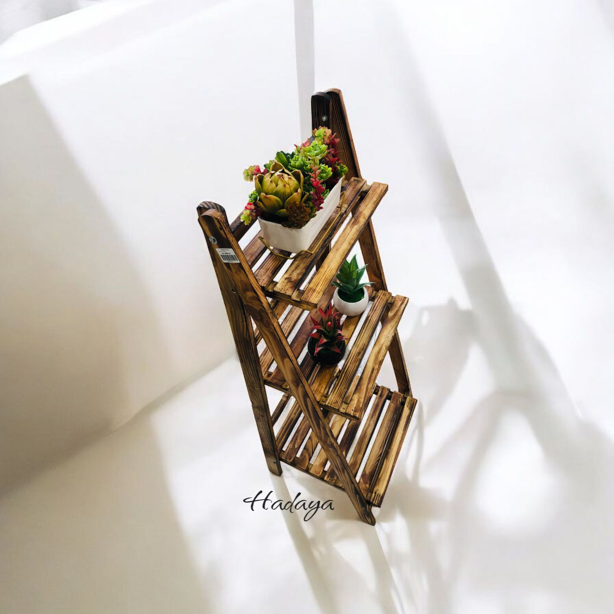 3 Tier Wooden Ladder