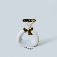 White Ceramic Vase (small)