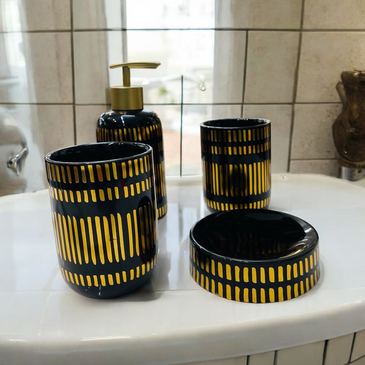 Ceramic Bath Set 4pcs