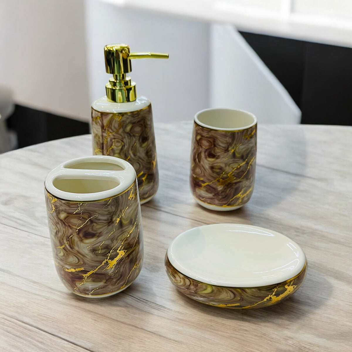 Ceramic Bath Set 4pcs