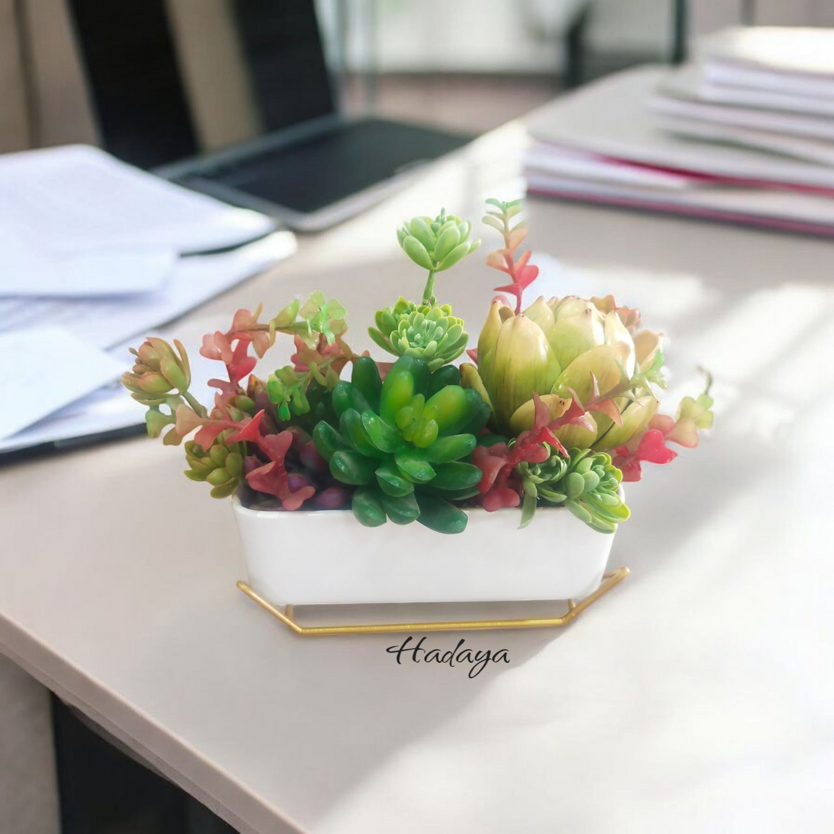 Artificial Flower Pot With Stand