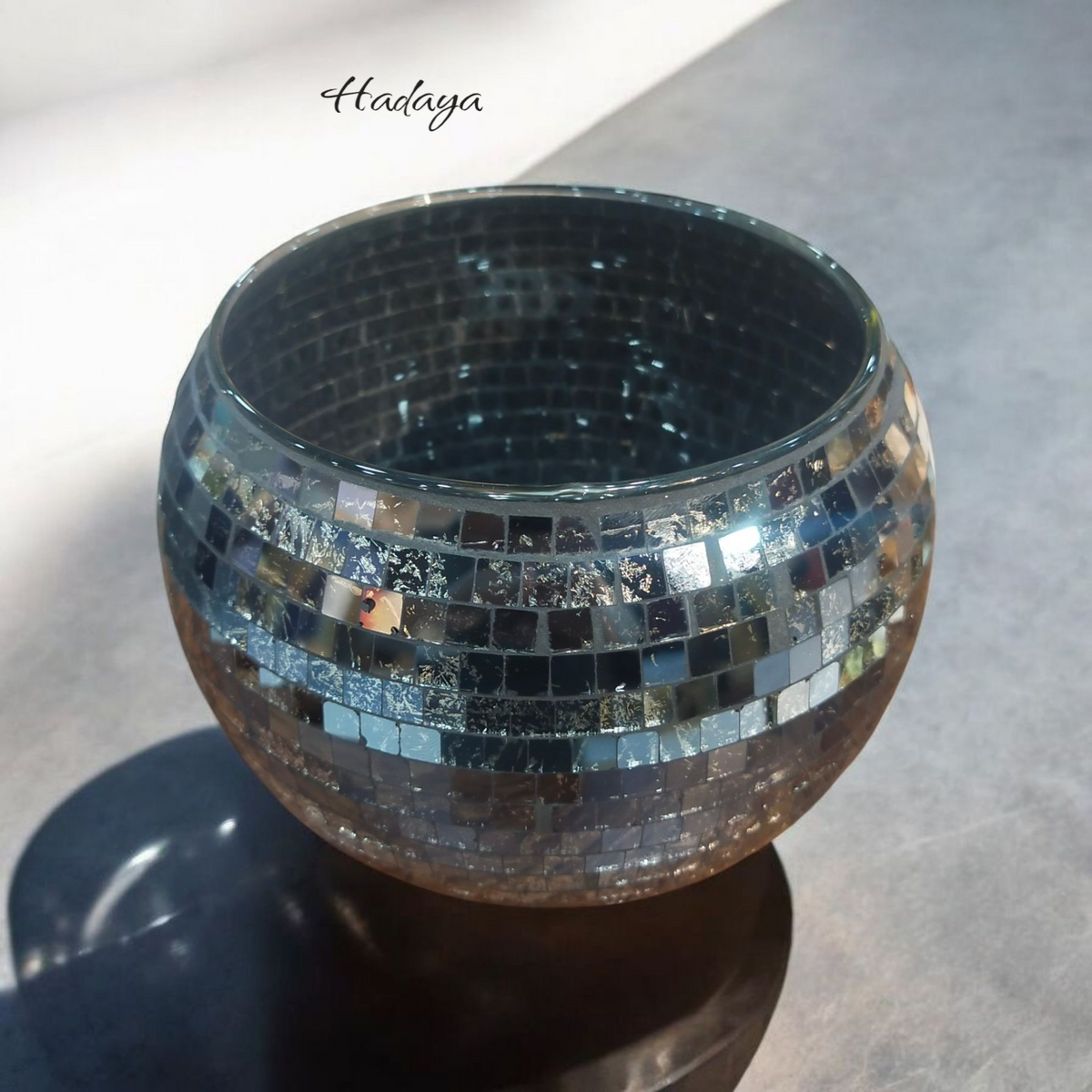 Black Glass Vase (Small)