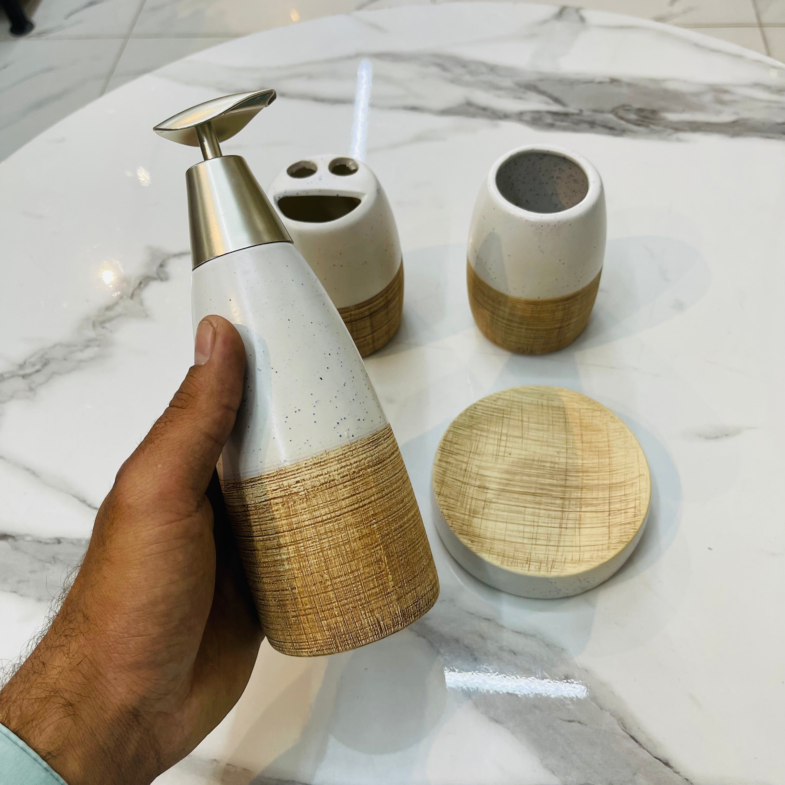 Ceramic Bath Set 4pcs