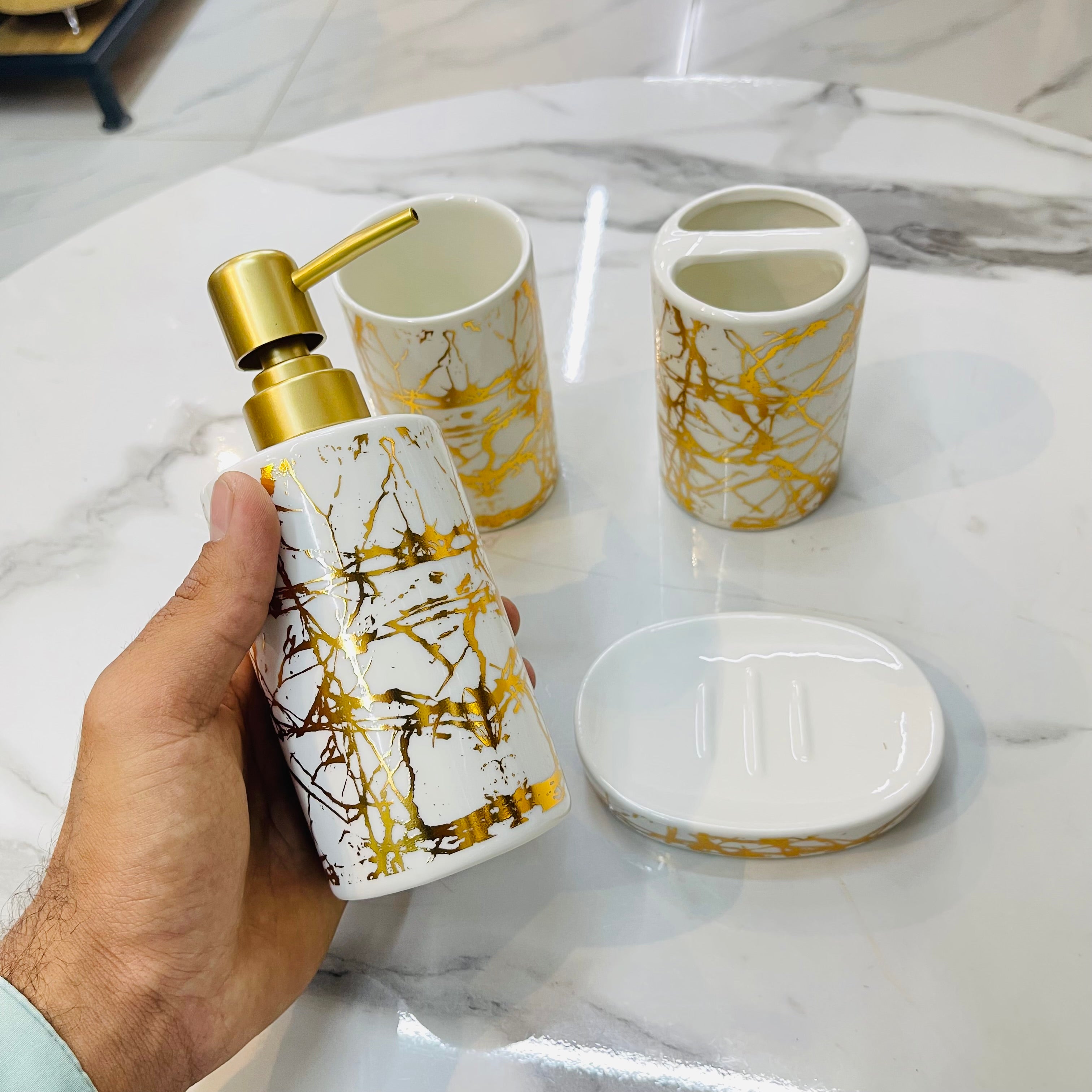 Ceramic Bath Set 4pcs