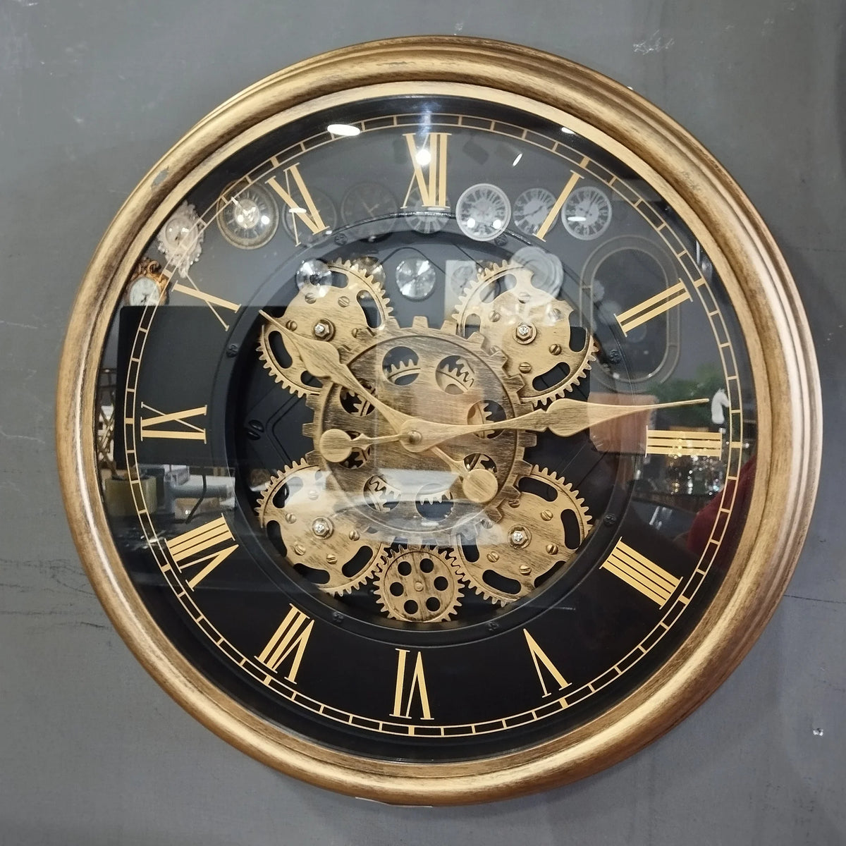Wall Mounted Gear Clock (Golden)