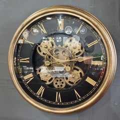 Wall Mounted Gear Clock (Golden)